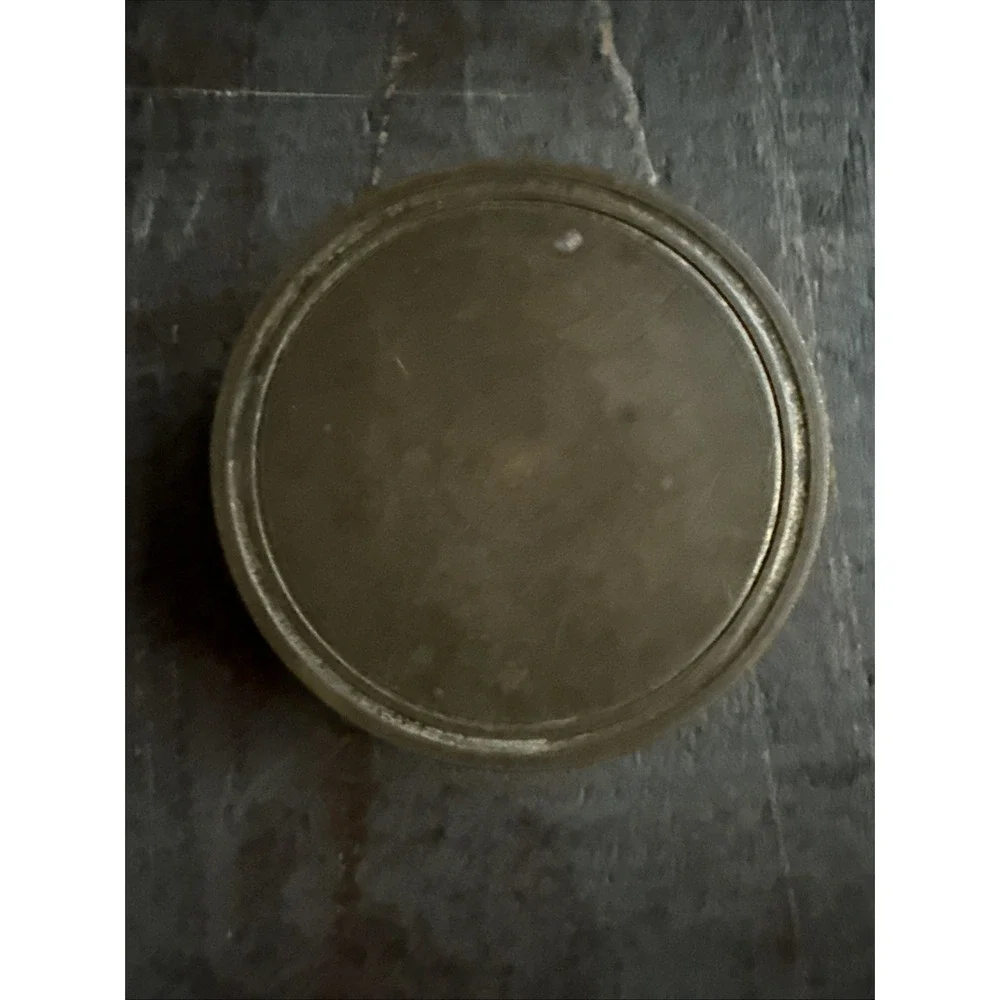 Antique French Brass Pocket Compass Made in France With Lid Circa 1900